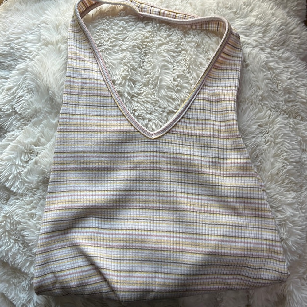 American eagle top with neck strap.